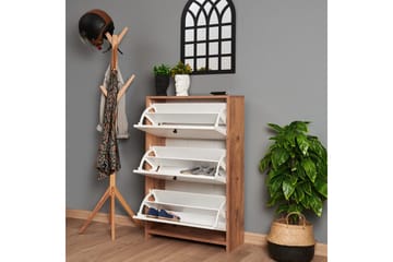 Comfortale Skoskap 26 cm - Hvit/Mintgrønn/Lysfarget tre - Oppbevaring - Skap - Oppbevaringsskap