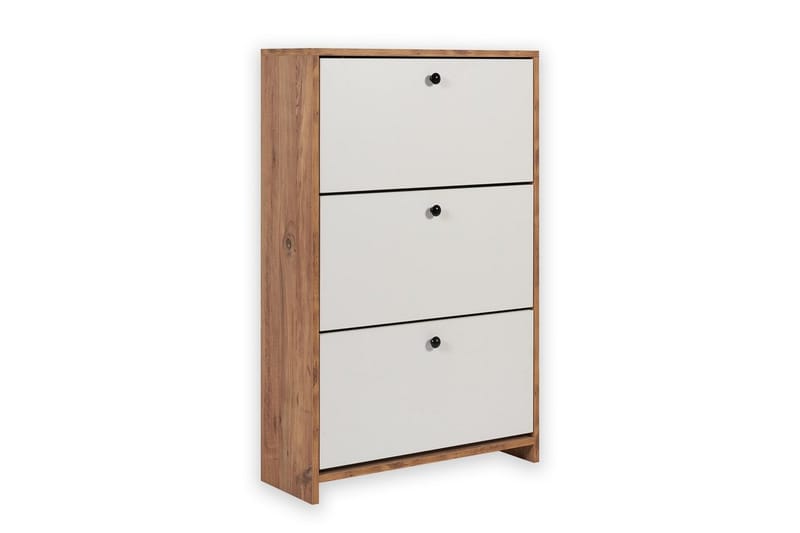 Comfortale Skoskap 26 cm - Hvit/Mintgrønn/Lysfarget tre - Oppbevaring - Skap - Oppbevaringsskap