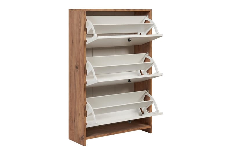 Comfortale Skoskap 26 cm - Hvit/Mintgrønn/Lysfarget tre - Oppbevaring - Skap - Oppbevaringsskap
