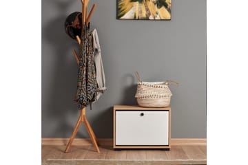 Comfortale Skoskap 60 cm - Natur/Hvit - Oppbevaring - Skap - Oppbevaringsskap