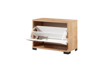 Comfortale Skoskap 60 cm - Natur/Hvit - Oppbevaring - Skap - Oppbevaringsskap