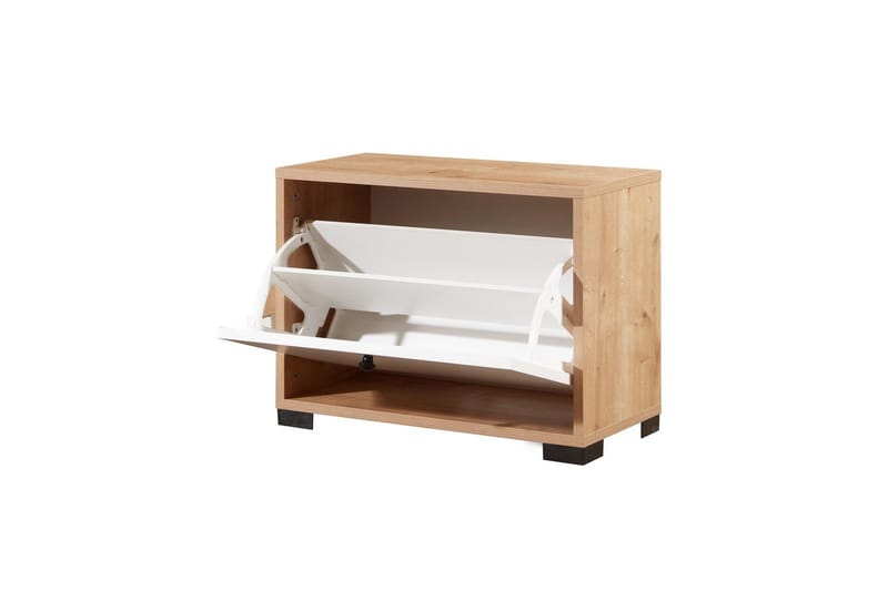 Comfortale Skoskap 60 cm - Natur/Hvit - Oppbevaring - Skap - Oppbevaringsskap