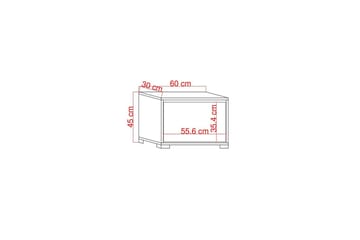 Comfortale Skoskap 60 cm - Natur/Hvit - Oppbevaring - Skap - Oppbevaringsskap