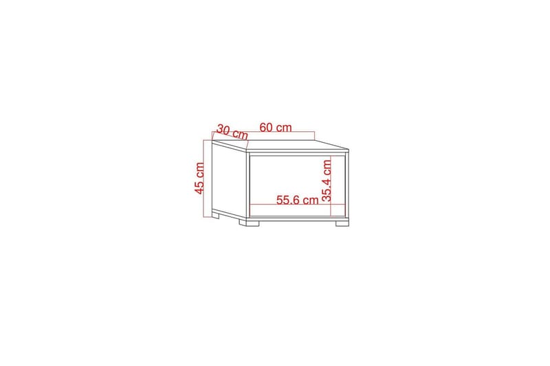Comfortale Skoskap 60 cm - Natur/Hvit - Oppbevaring - Skap - Oppbevaringsskap