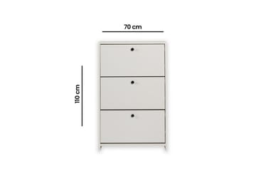 Comfortale Skoskap 70 cm - Hvit - Oppbevaring - Skap - Oppbevaringsskap