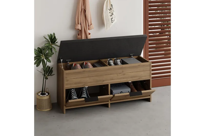 Cove Skoskap 106 cm - Brun - Oppbevaring - Skap - Oppbevaringsskap