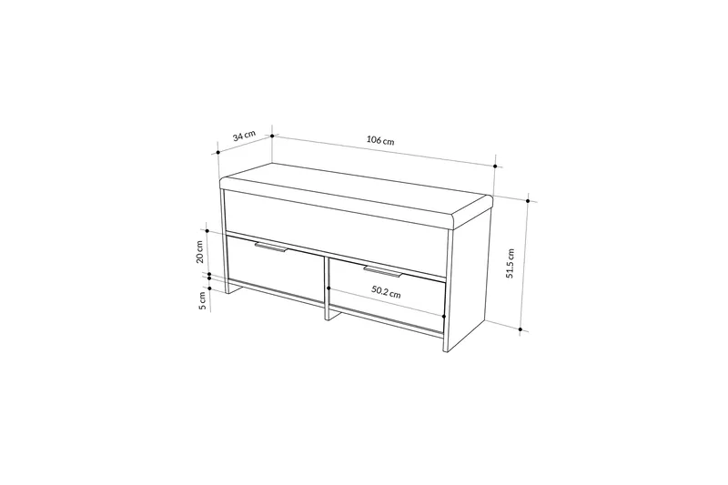 Cove Skoskap 106 cm - Brun - Oppbevaring - Skap - Oppbevaringsskap