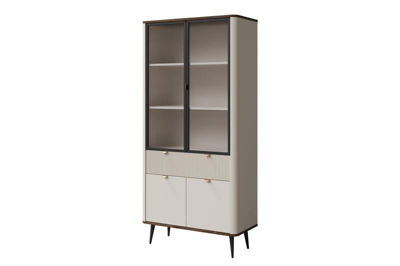 Cucina Vitrineskap 90x191 cm - Brun - Oppbevaring - Skap - Vitrineskap