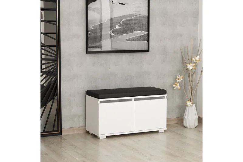 Drago Skoskap 80 cm - Hvit - Oppbevaring - Skap - Oppbevaringsskap