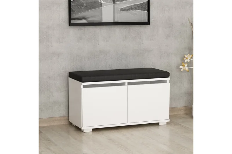 Drago Skoskap 80 cm - Hvit - Oppbevaring - Skap - Oppbevaringsskap