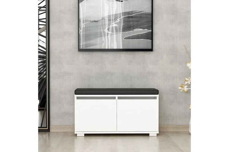 Drago Skoskap 80 cm - Hvit - Oppbevaring - Skap - Oppbevaringsskap