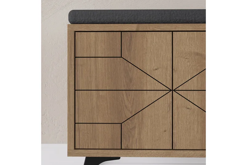 Dune Skoskap 107 cm - Brun - Oppbevaring - Skap - Oppbevaringsskap