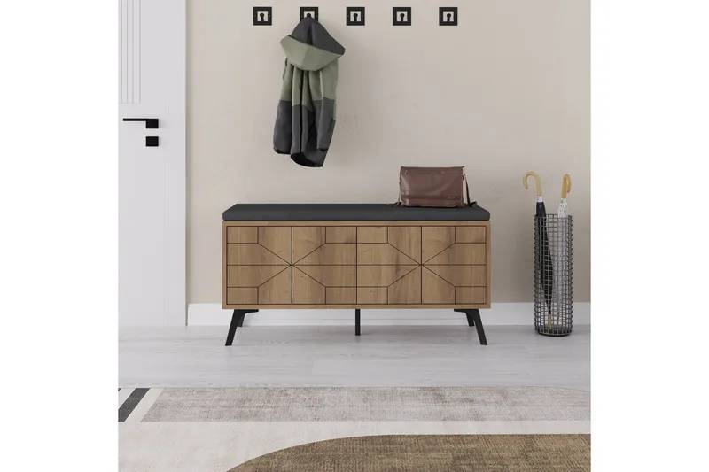 Dune Skoskap 107 cm - Brun - Oppbevaring - Skap - Oppbevaringsskap