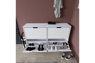 Durusu Skoskap 120,5 cm - Matt hvit - Oppbevaring - Skap - Oppbevaringsskap