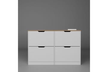 Durusu Skoskap 120 cm - Matt Hvit - Oppbevaring - Skap - Oppbevaringsskap