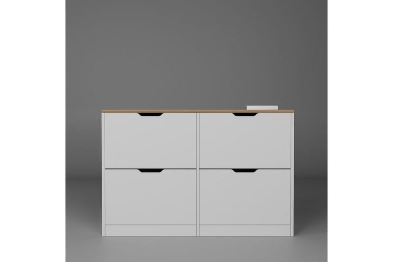 Durusu Skoskap 120 cm - Matt Hvit - Oppbevaring - Skap - Oppbevaringsskap