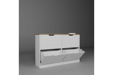 Durusu Skoskap 120 cm - Matt Hvit - Oppbevaring - Skap - Oppbevaringsskap