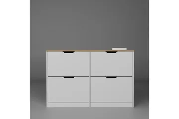 Durusu Skoskap 120 cm - Matt Hvit - Oppbevaring - Skap - Oppbevaringsskap