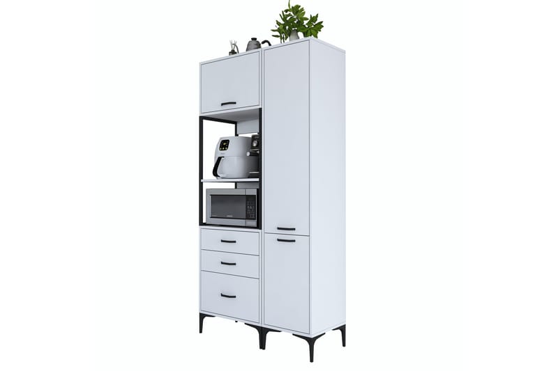 Eligius Høyskap - Hvit - Oppbevaring - Skap - Oppbevaringsskap