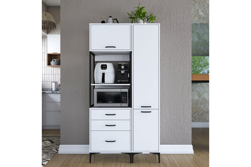 Eligius Høyskap - Hvit - Oppbevaring - Skap - Oppbevaringsskap