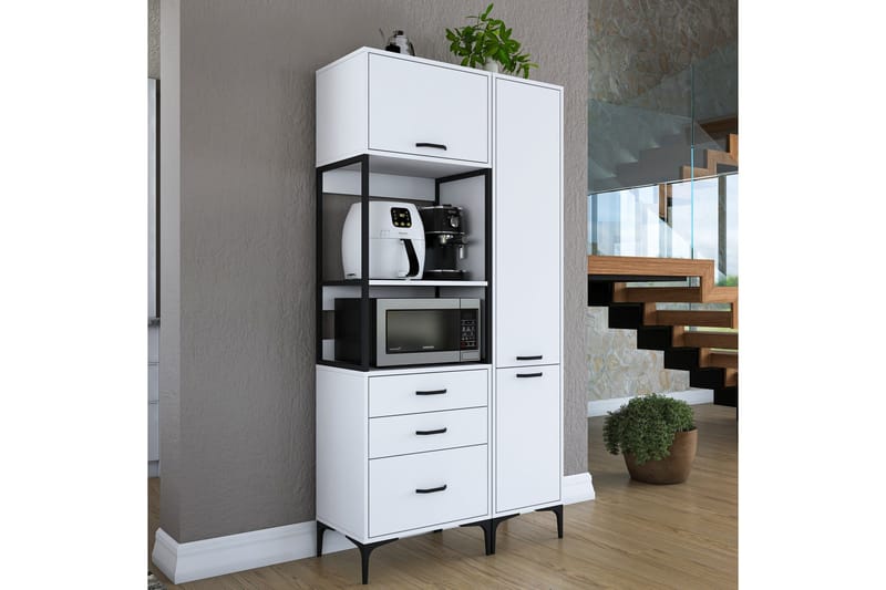 Eligius Høyskap - Hvit - Oppbevaring - Skap - Oppbevaringsskap