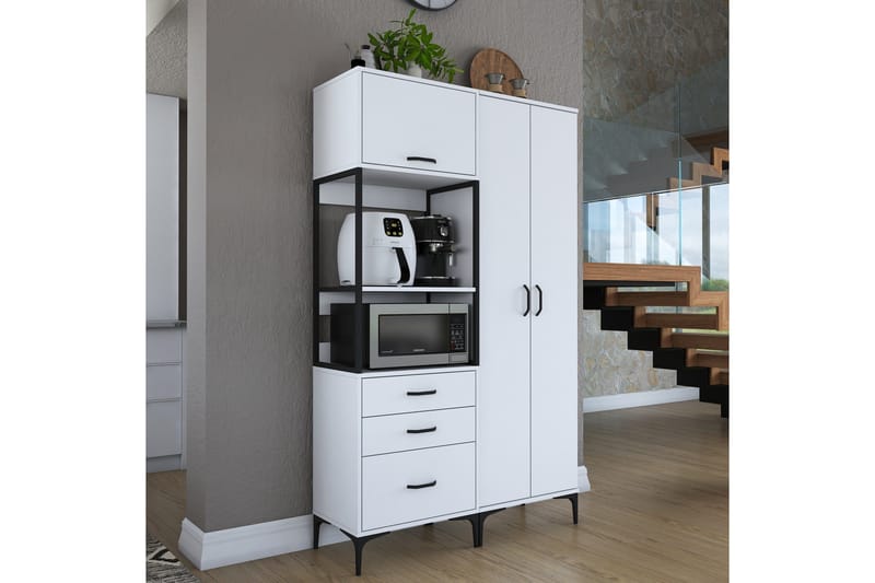 Eligius Høyskap - Hvit - Oppbevaring - Skap - Oppbevaringsskap