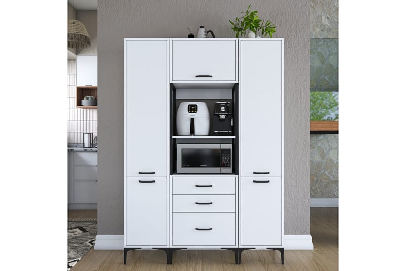 Eligius Høyskap - Hvit - Oppbevaring - Skap - Oppbevaringsskap