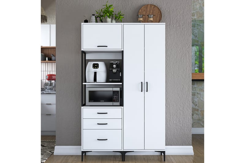 Eligius Høyskap - Hvit - Oppbevaring - Skap - Oppbevaringsskap