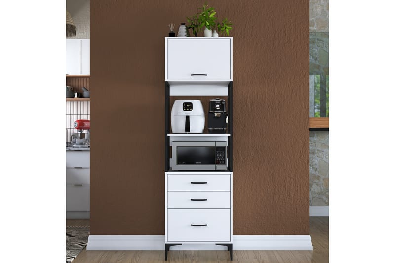 Eligius Høyskap - Hvit - Oppbevaring - Skap - Oppbevaringsskap