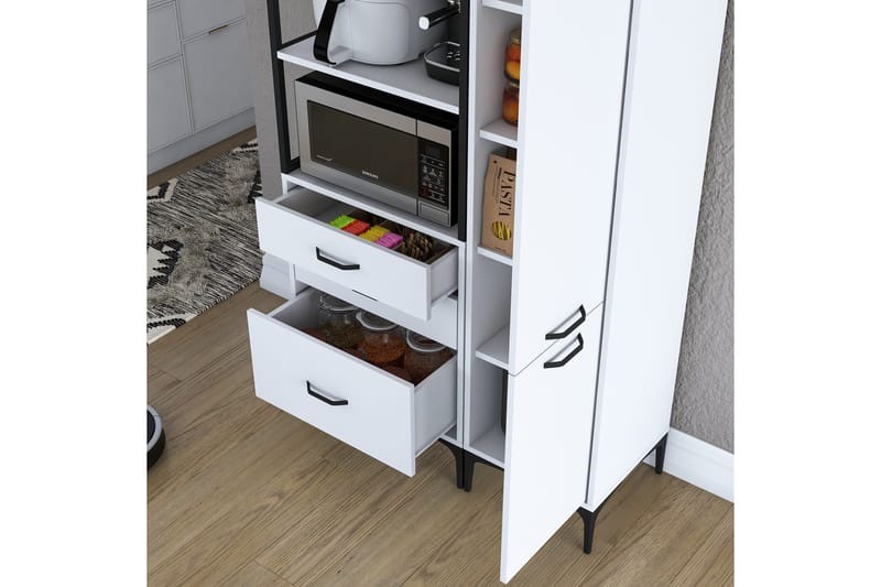 Eligius Høyskap - Hvit - Oppbevaring - Skap - Oppbevaringsskap