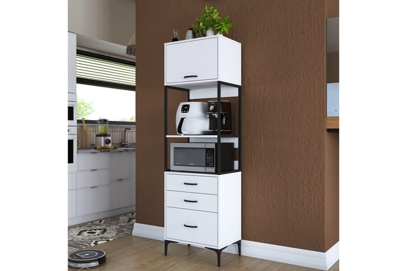 Eligius Høyskap - Hvit - Oppbevaring - Skap - Oppbevaringsskap