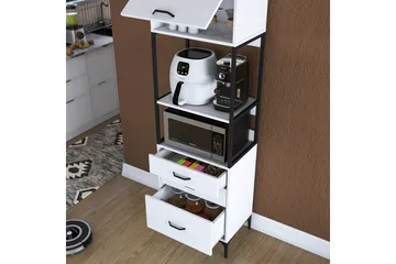 Eligius Høyskap - Hvit - Oppbevaring - Skap - Oppbevaringsskap