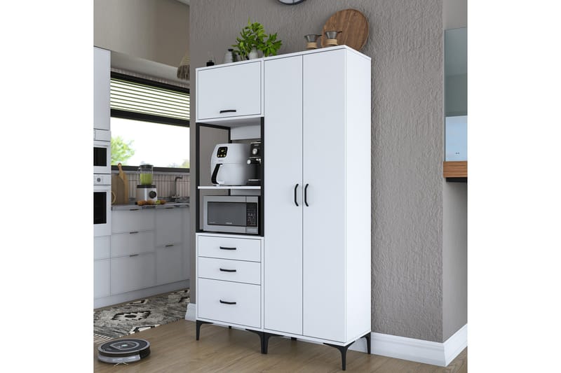 Eligius Høyskap - Hvit - Oppbevaring - Skap - Oppbevaringsskap