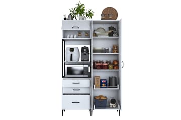 Eligius Høyskap - Hvit - Oppbevaring - Skap - Oppbevaringsskap