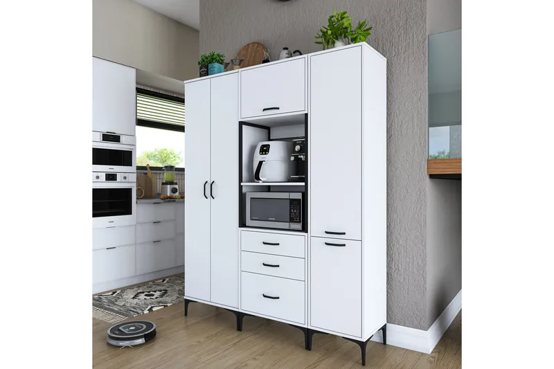 Eligius Høyskap - Hvit - Oppbevaring - Skap - Oppbevaringsskap