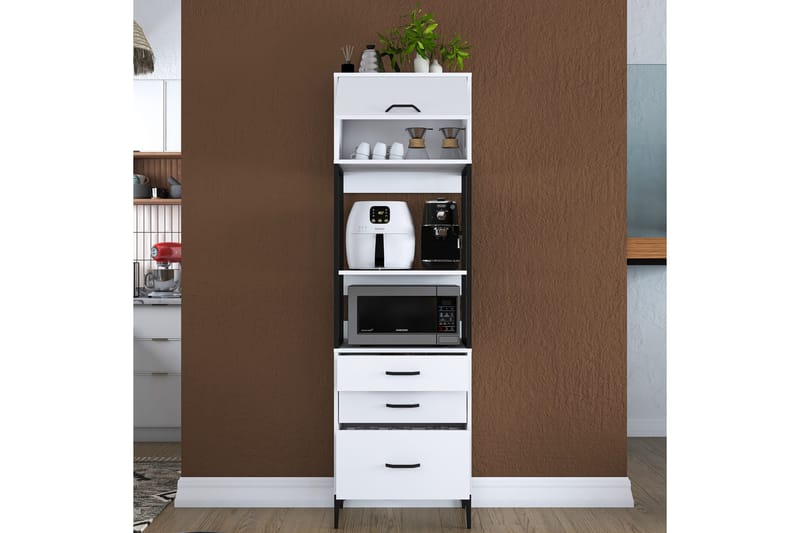 Eligius Høyskap - Hvit - Oppbevaring - Skap - Oppbevaringsskap