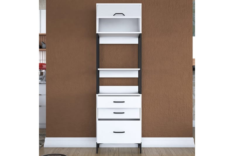 Eligius Høyskap - Hvit - Oppbevaring - Skap - Oppbevaringsskap