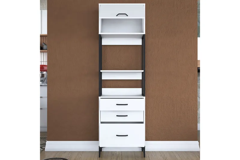 Eligius Høyskap - Hvit - Oppbevaring - Skap - Oppbevaringsskap