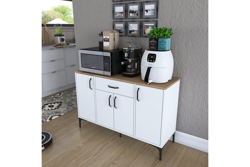 Eligius Underskap - Hvit/Valnøtt - Oppbevaring - Skap - Oppbevaringsskap