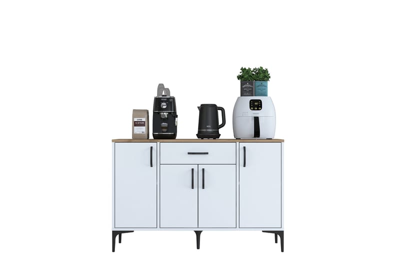 Eligius Underskap - Hvit/Valnøtt - Oppbevaring - Skap - Oppbevaringsskap