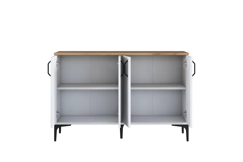 Eligius Underskap - Hvit/Valnøtt - Oppbevaring - Skap - Oppbevaringsskap