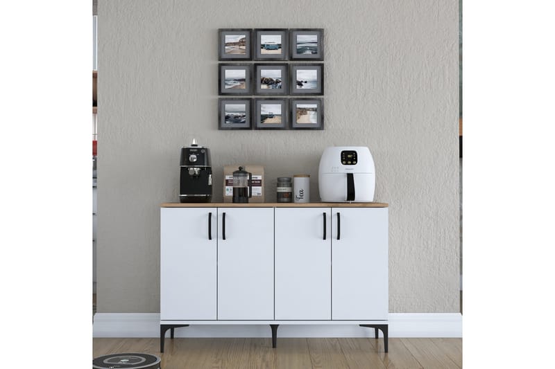 Eligius Underskap - Hvit/Valnøtt - Oppbevaring - Skap - Oppbevaringsskap