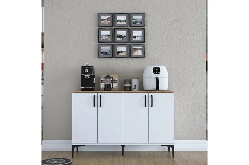 Eligius Underskap - Hvit/Valnøtt - Oppbevaring - Skap - Oppbevaringsskap