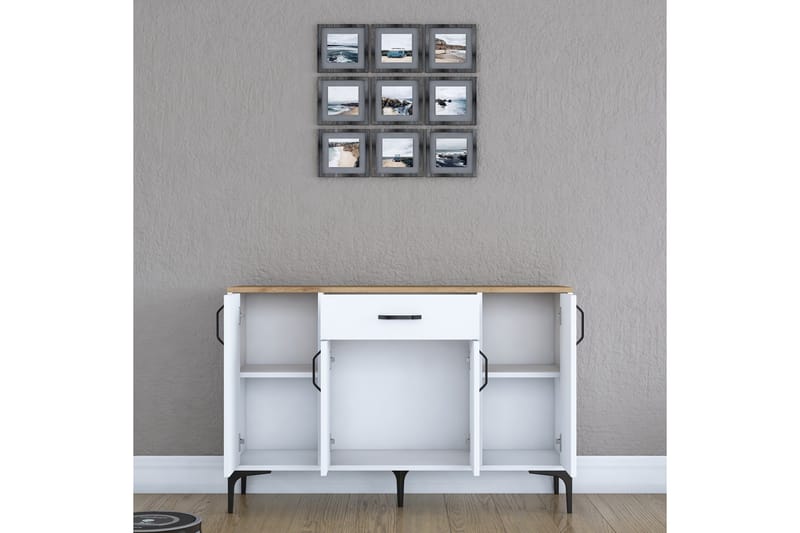 Eligius Underskap - Hvit/Valnøtt - Oppbevaring - Skap - Oppbevaringsskap