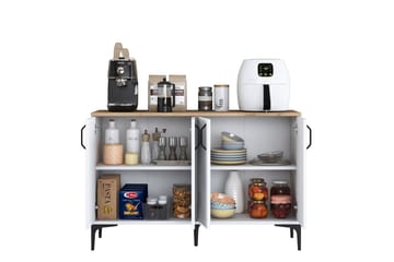 Eligius Underskap - Hvit/Valnøtt - Oppbevaring - Skap - Oppbevaringsskap