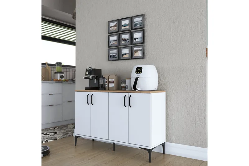 Eligius Underskap - Hvit/Valnøtt - Oppbevaring - Skap - Oppbevaringsskap