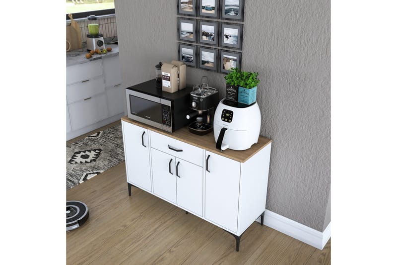 Eligius Underskap - Hvit/Valnøtt - Oppbevaring - Skap - Oppbevaringsskap