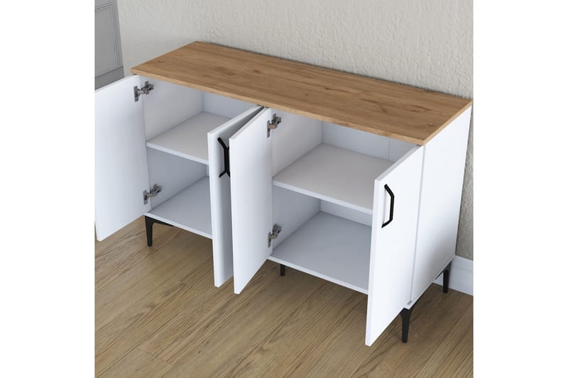 Eligius Underskap - Hvit/Valnøtt - Oppbevaring - Skap - Oppbevaringsskap