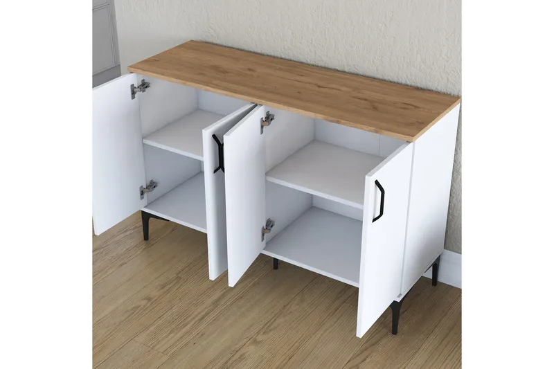 Eligius Underskap - Hvit/Valnøtt - Oppbevaring - Skap - Oppbevaringsskap