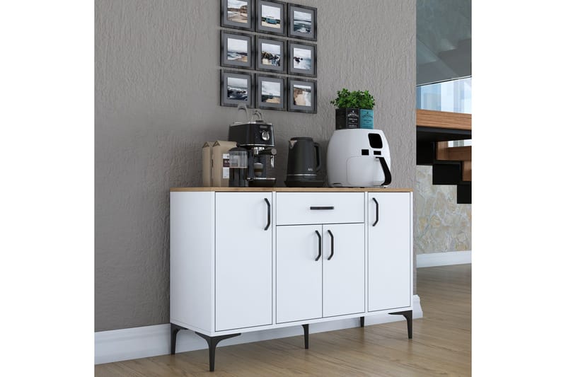 Eligius Underskap - Hvit/Valnøtt - Oppbevaring - Skap - Oppbevaringsskap